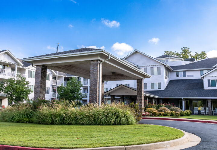 Exterior Shot of the Main Building in Tulsa Senior Living Exterior Shot of the Main Building in Tulsa Senior Living